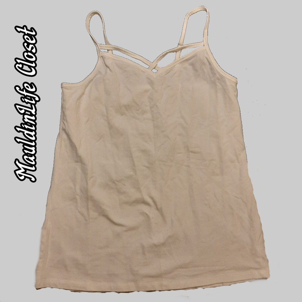 *SOLD* Torrid White Strappy Foxy Cami sz 1